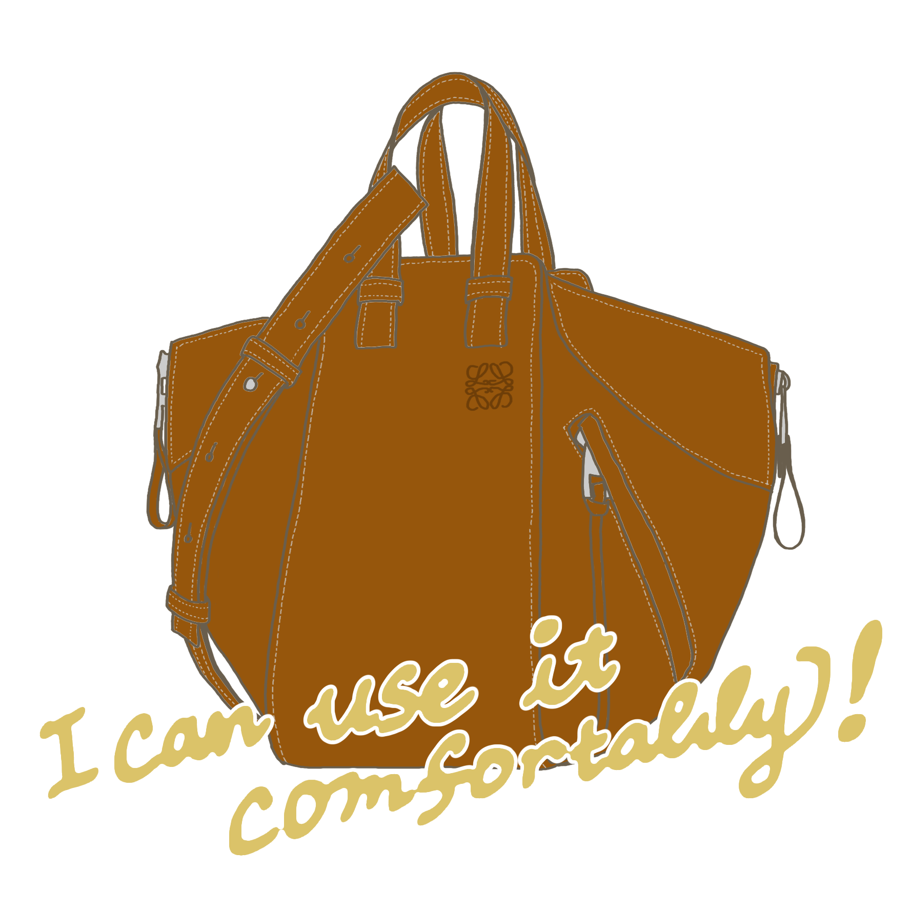 名品バッグコレクション】LOEWE”ハンモック”。唯一無二のデザインが 
